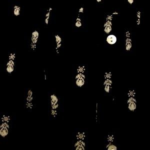 Long black skirt with buttons